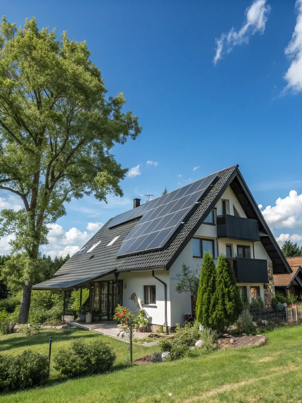 An image representing the Smart Ecosystem, possibly showing energy-efficient homes or telecom infrastructure, symbolizing savings and sustainability.